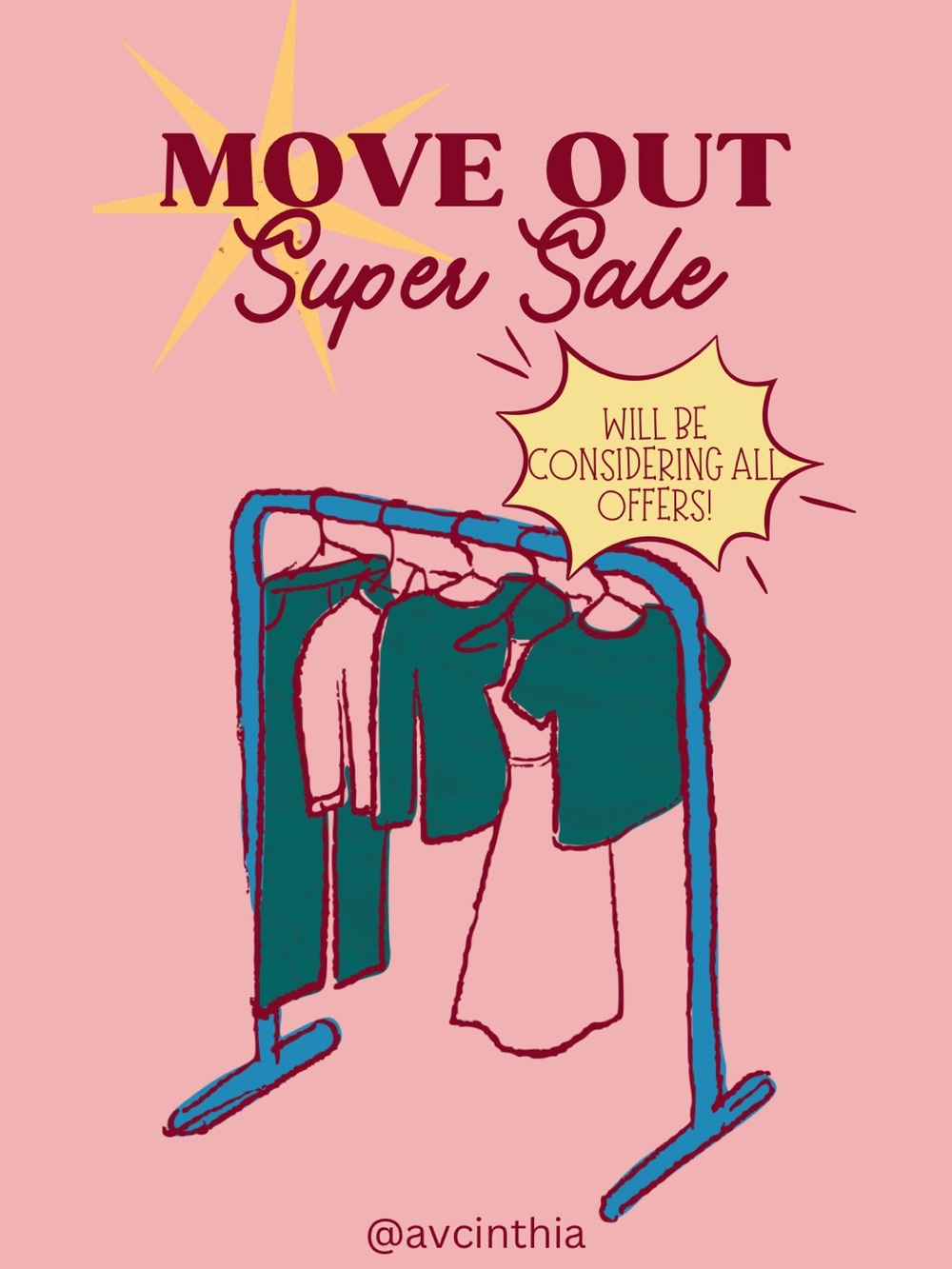 CLOSET CLEAN-OUT/ MOVE OUT SALE